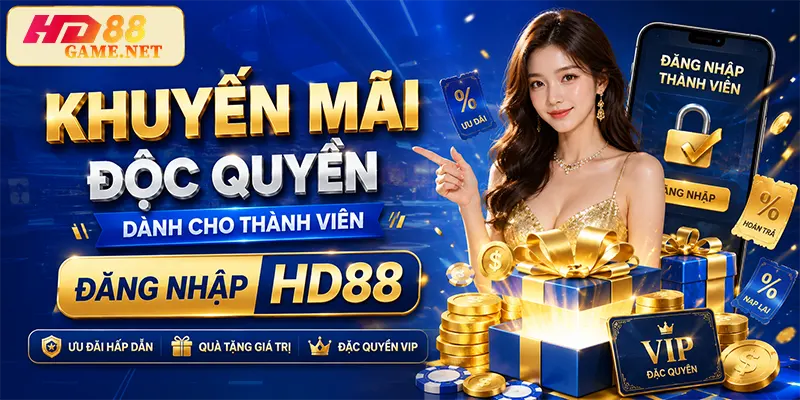 Khuyến Mãi Độc Quyền Dành Cho Thành Viên Đăng Nhập HD88