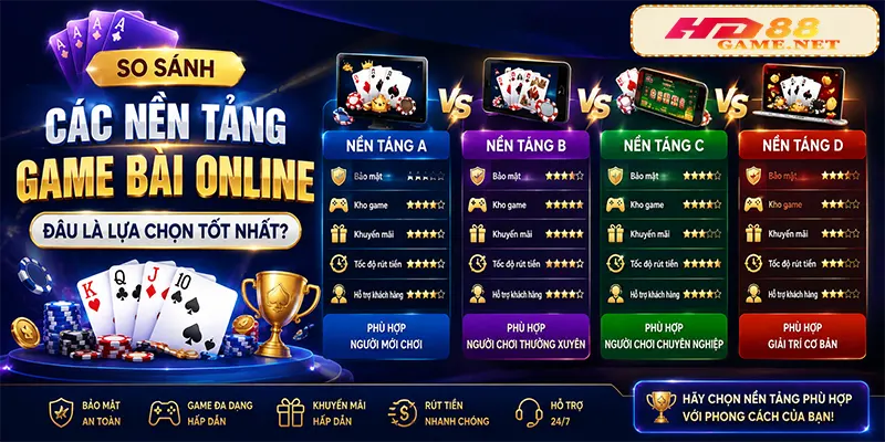 So Sánh Các Nền Tảng Game Bài Online Đâu Là Lựa Chọn Tốt Nhất