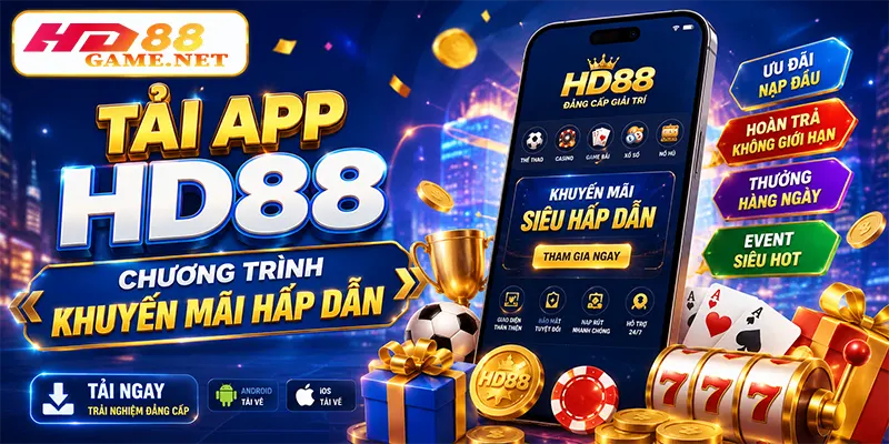 Tải App HD88 Chương Trình Khuyến Mãi Hấp Dẫn