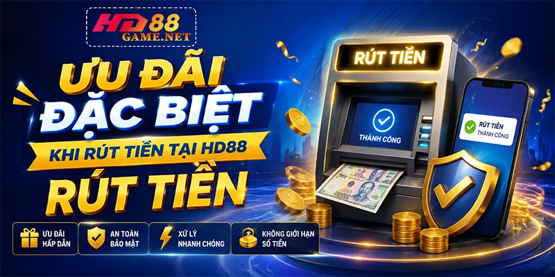 Ưu Đãi Đặc Biệt Khi Rút Tiền Tại HD88