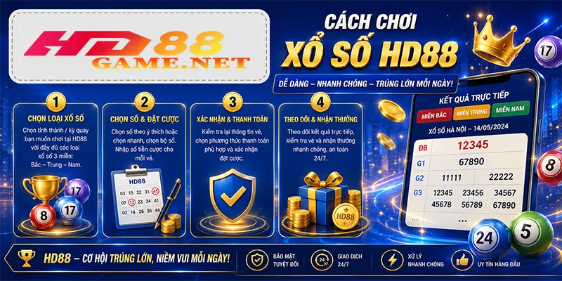 Cách chơi xổ số HD88